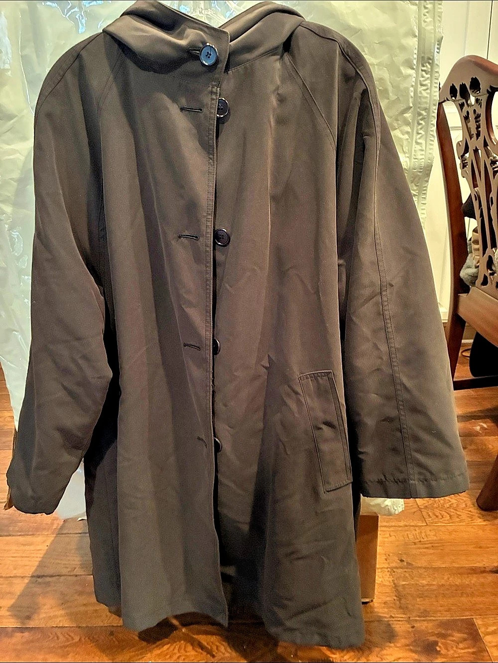 Calvin Klein Women's Water-Resistant Hooded Coat Size Medium